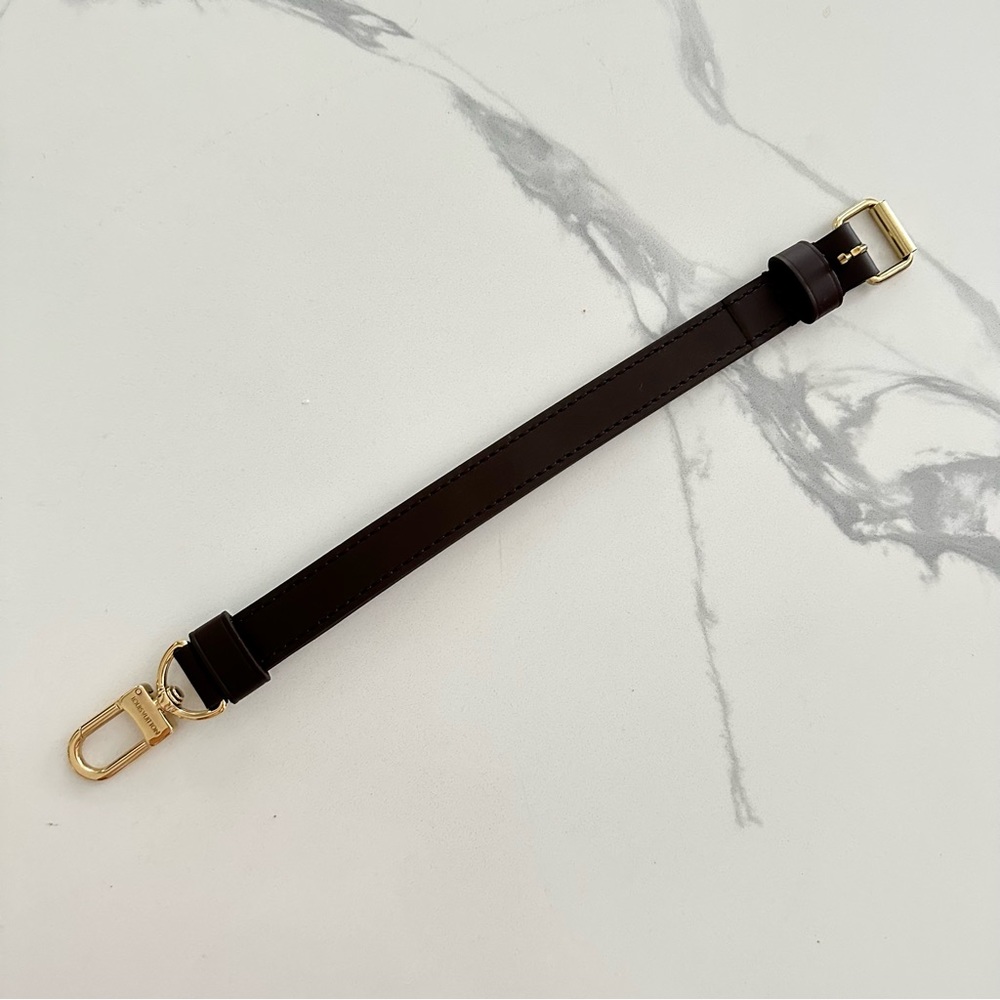 NEW LOUIS VUITTON Damier Ebene Strap Piece U-Clasp Buckle Bandouliere